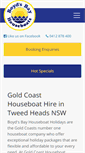 Mobile Screenshot of goldcoasthouseboats.com